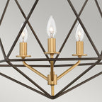 Pendelleuchte Astrid (bronzefarben) 3x - Elstead Lighting