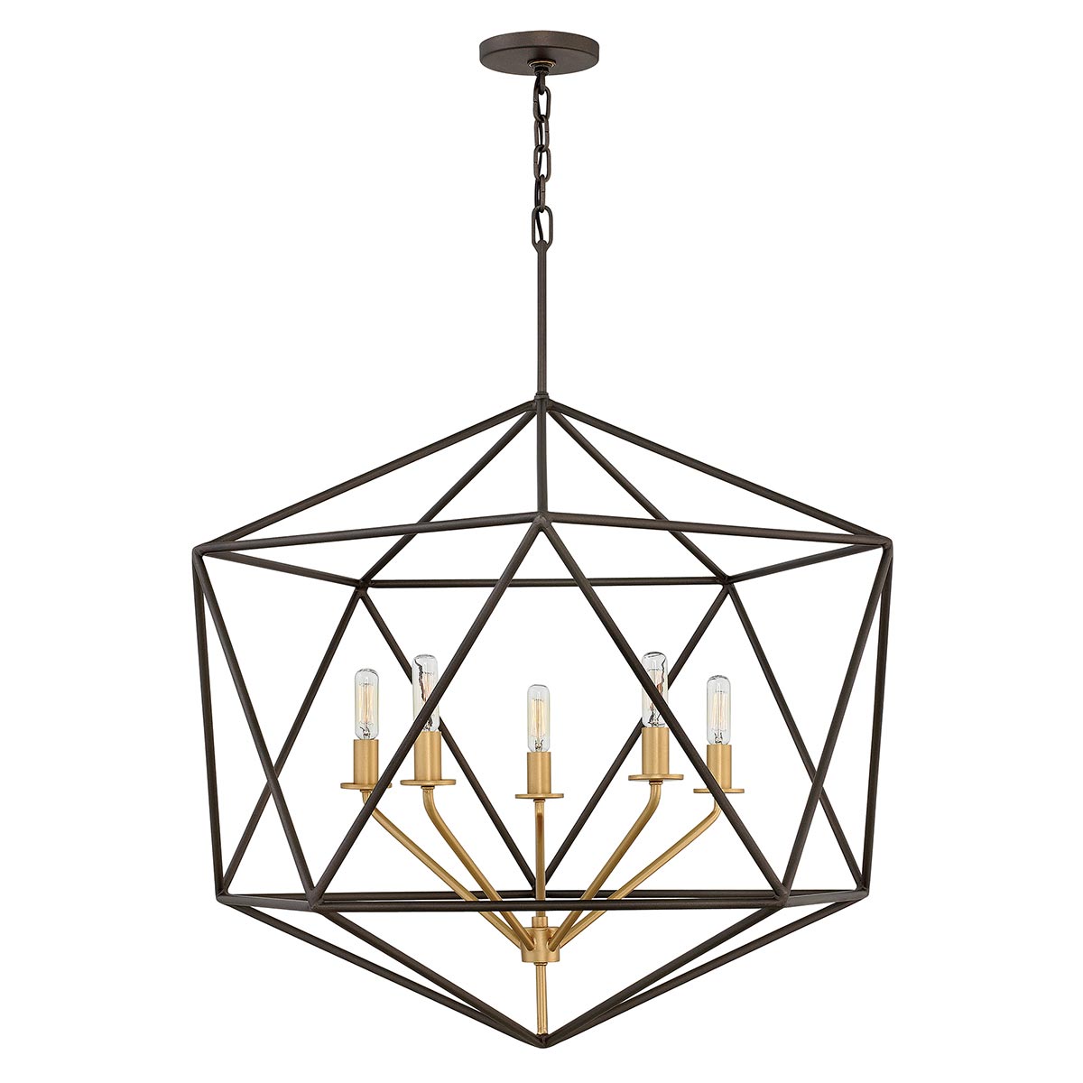 Pendelleuchte Astrid (bronzefarben) 5x - Elstead Lighting