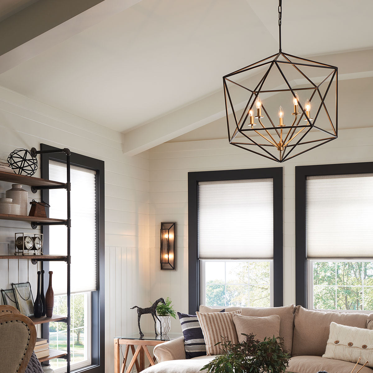Pendelleuchte Astrid (bronzefarben) 5x - Elstead Lighting