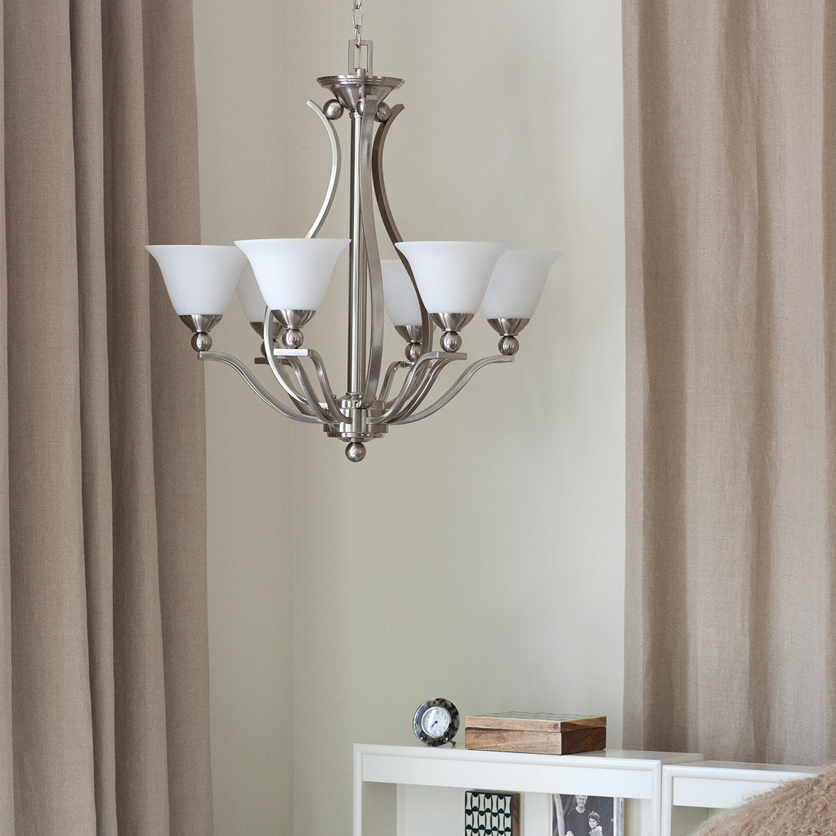 Pendelleuchte Bolla (Nickel) 5x - Elstead Lighting