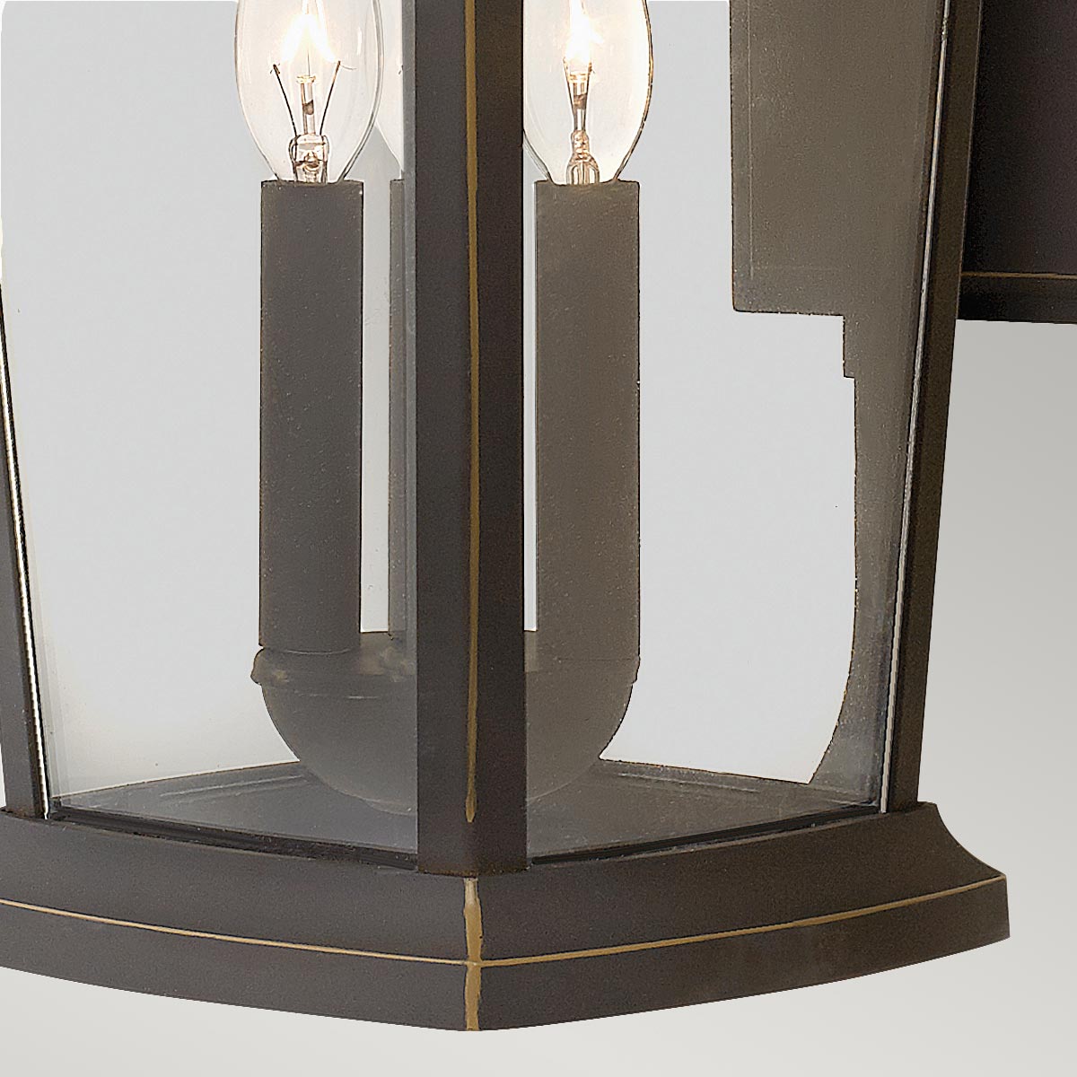 Außen-Wandleuchte Bromley (bronzefarben) 3x - Elstead Lighting