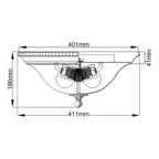 Deckenleuchte Cambridge (messingfarben) 2x - Elstead Lighting