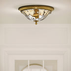 Deckenleuchte Cambridge (messingfarben) 2x - Elstead Lighting