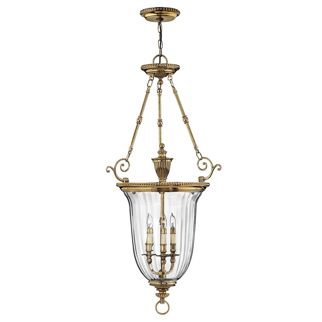 Pendelleuchte Cambridge (messingfarben) 3x - Elstead Lighting