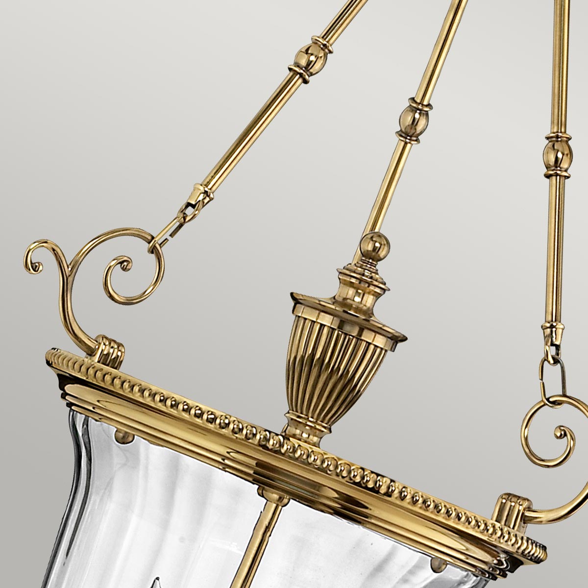 Pendelleuchte Cambridge (messingfarben) 3x - Elstead Lighting