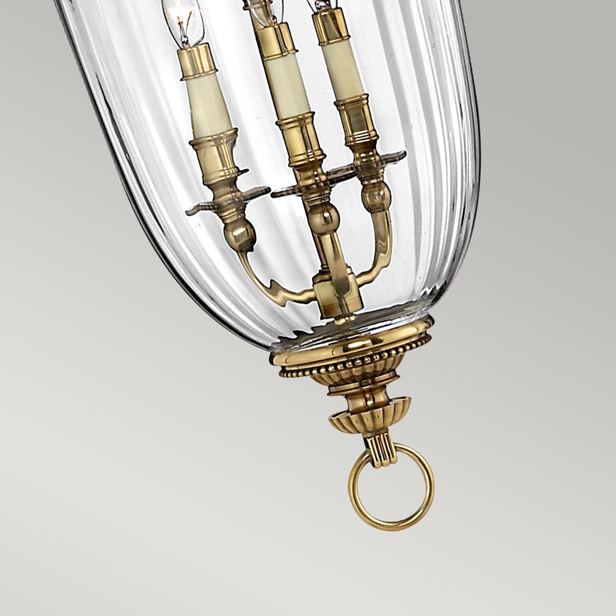 Pendelleuchte Cambridge (messingfarben) 3x - Elstead Lighting