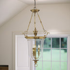 Pendelleuchte Cambridge (messingfarben) 3x - Elstead Lighting