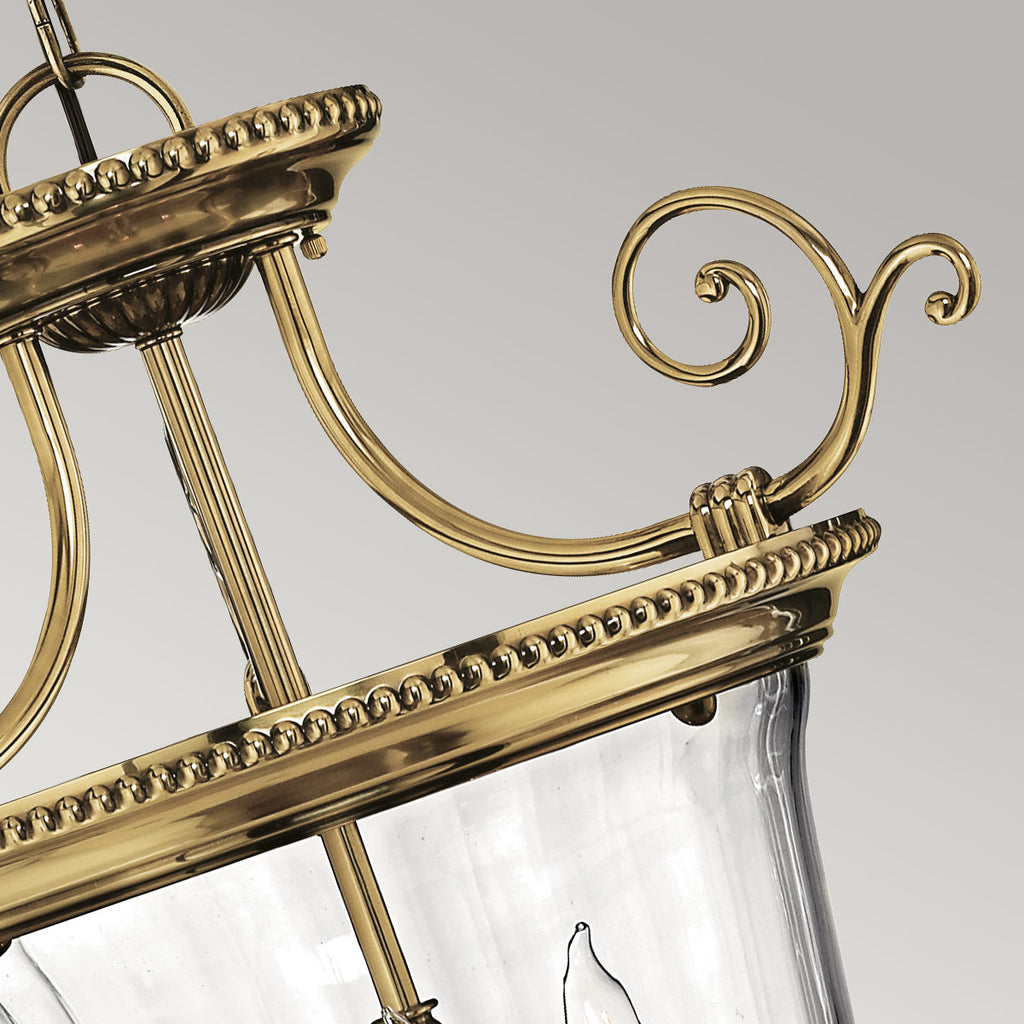 Pendelleuchte Cambridge (messingfarben) 3x - Elstead Lighting
