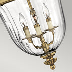 Pendelleuchte Cambridge (messingfarben) 3x - Elstead Lighting