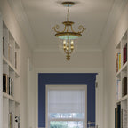 Pendelleuchte Cambridge (messingfarben) 3x - Elstead Lighting