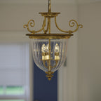 Pendelleuchte Cambridge (messingfarben) 3x - Elstead Lighting