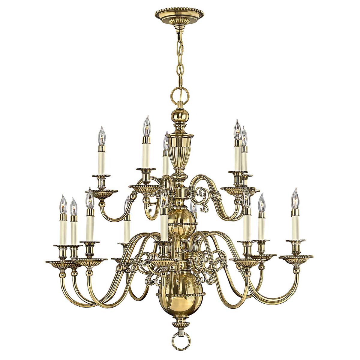 Pendelleuchte Cambridge (messingfarben) 15x - Elstead Lighting