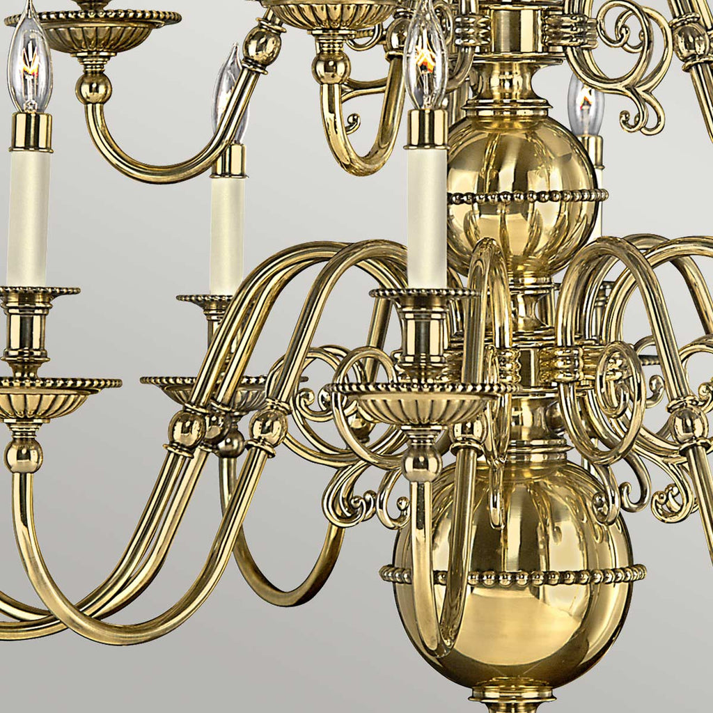 Pendelleuchte Cambridge (messingfarben) 15x - Elstead Lighting