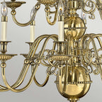 Pendelleuchte Cambridge (messingfarben) 15x - Elstead Lighting