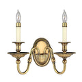 Wandleuchte Cambridge (Brushed Champagn) 2x - Elstead Lighting