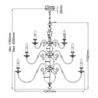 Pendelleuchte Cambridge (messingfarben) 25x - Elstead Lighting