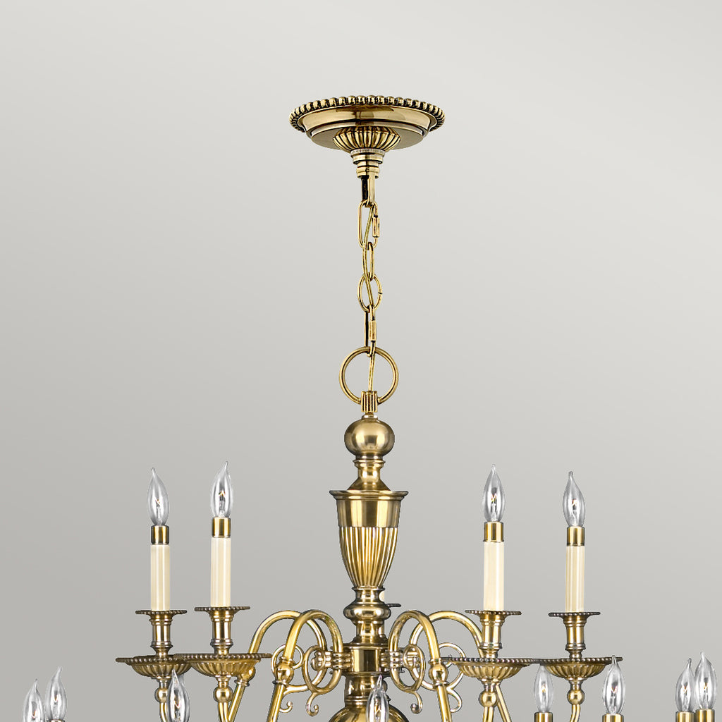 Pendelleuchte Cambridge (messingfarben) 25x - Elstead Lighting
