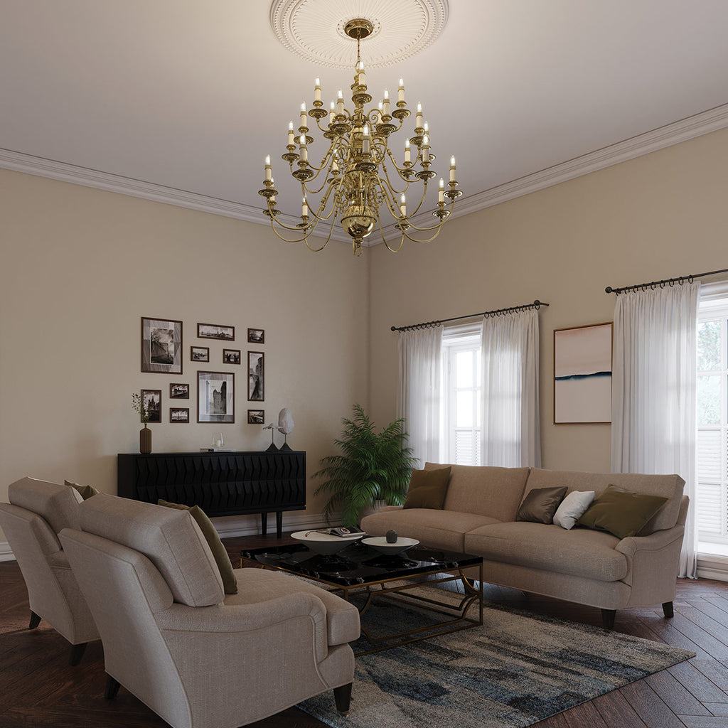 Pendelleuchte Cambridge (messingfarben) 25x - Elstead Lighting