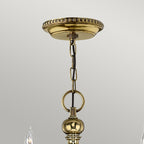 Pendelleuchte Cambridge (messingfarben) 6x - Elstead Lighting