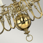 Pendelleuchte Cambridge (messingfarben) 6x - Elstead Lighting