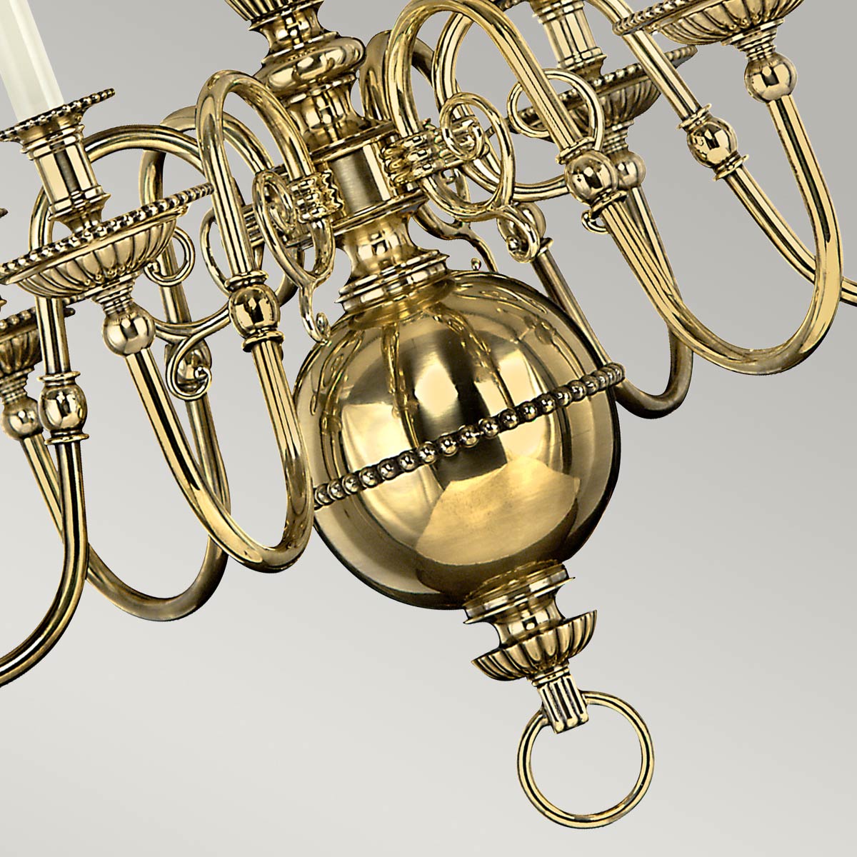 Pendelleuchte Cambridge (messingfarben) 6x - Elstead Lighting