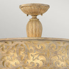 Deckenleuchte Carabel (Brushed Champagn) 3x - Elstead Lighting