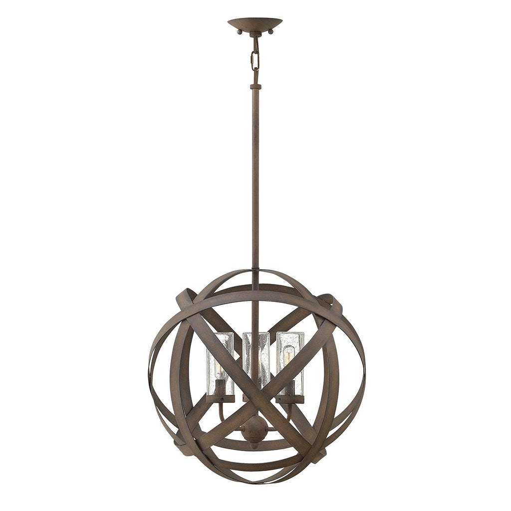 Außen-Deckenleuchte Carson (antik geschwärztes Eisen) 3x - Elstead Lighting