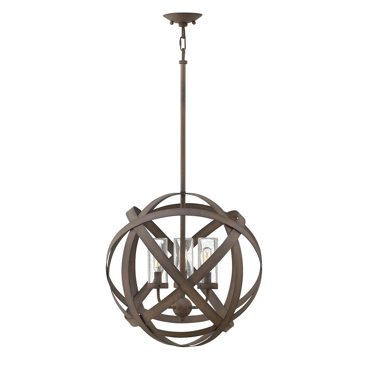 Außen-Deckenleuchte Carson (antik geschwärztes Eisen) 3x - Elstead Lighting
