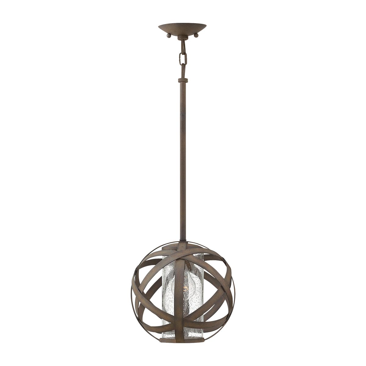Pendelleuchte Carson (antik geschwärztes Eisen) 1x - Elstead Lighting