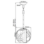 Pendelleuchte Carson (antik geschwärztes Eisen) 1x - Elstead Lighting