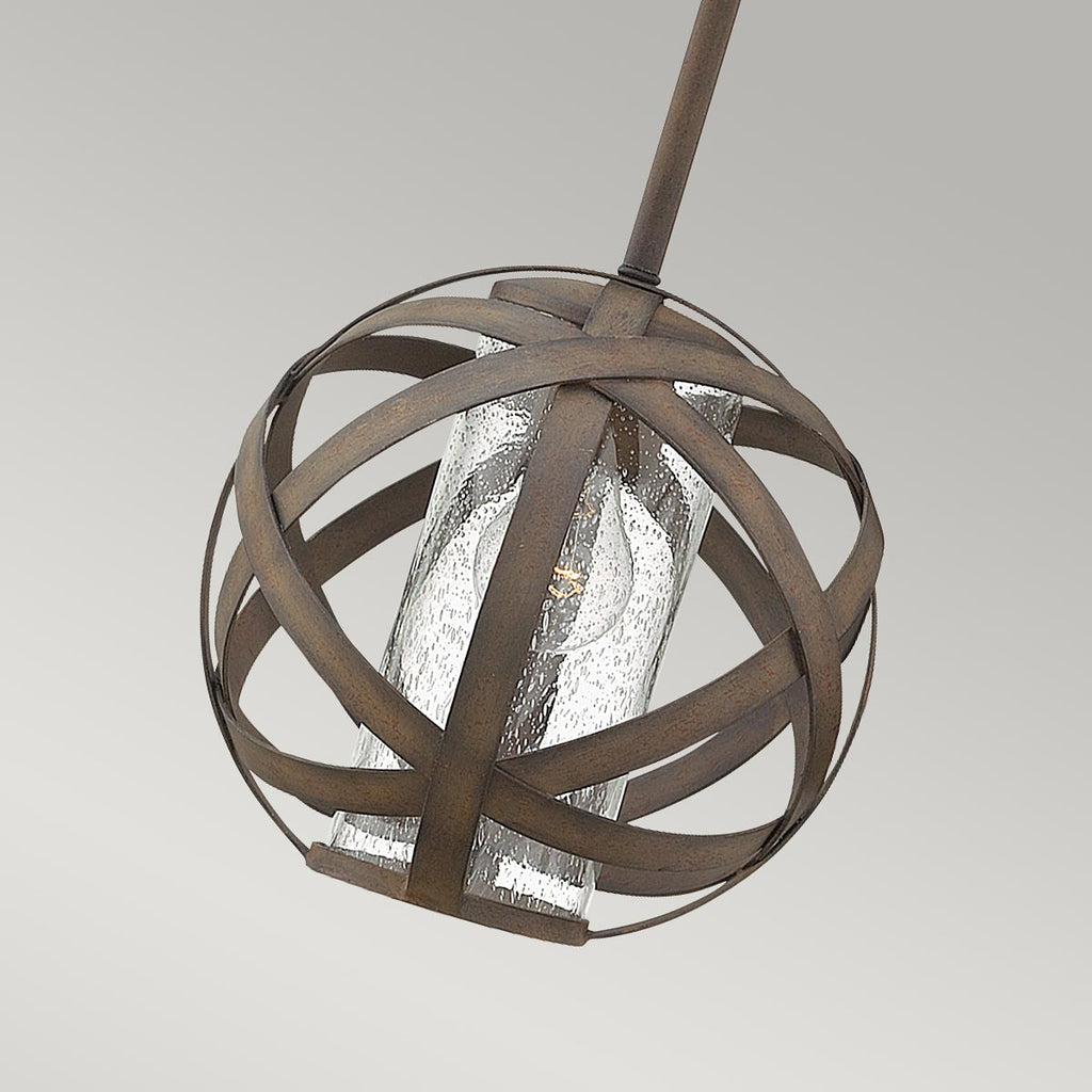 Pendelleuchte Carson (antik geschwärztes Eisen) 1x - Elstead Lighting
