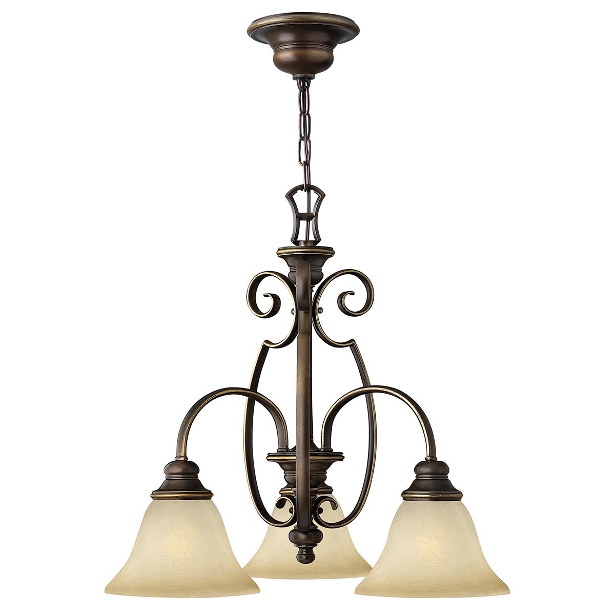 Pendelleuchte Cello (bronzefarben) 3x - Elstead Lighting