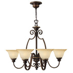 Pendelleuchte Cello (bronzefarben) 6x - Elstead Lighting