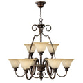 Pendelleuchte Cello (bronzefarben) 9x - Elstead Lighting