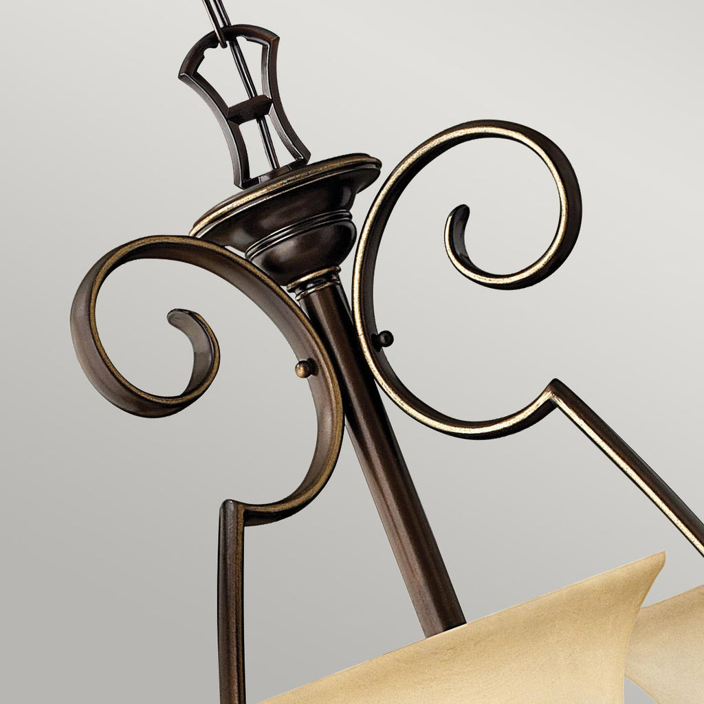 Pendelleuchte Cello (bronzefarben) 9x - Elstead Lighting