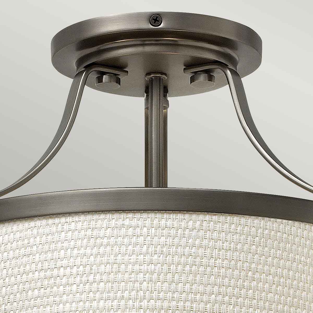 Deckenleuchte Charlotte (Nickel) 3x - Elstead Lighting