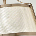 Deckenleuchte Charlotte (Brushed Caramel, Linen Shad) 3x - Elstead Lighting