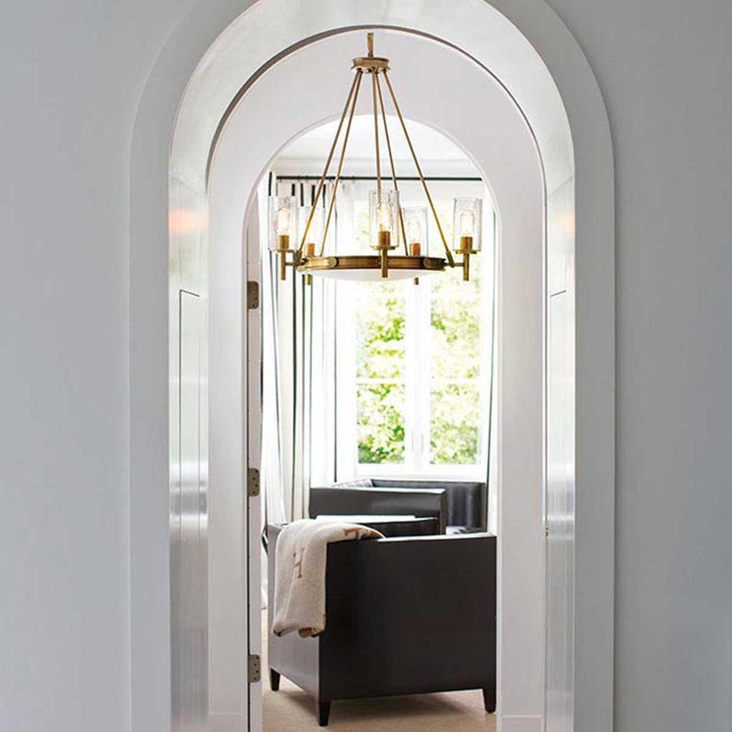 Pendelleuchte Collier (messingfarben) 5x - Elstead Lighting