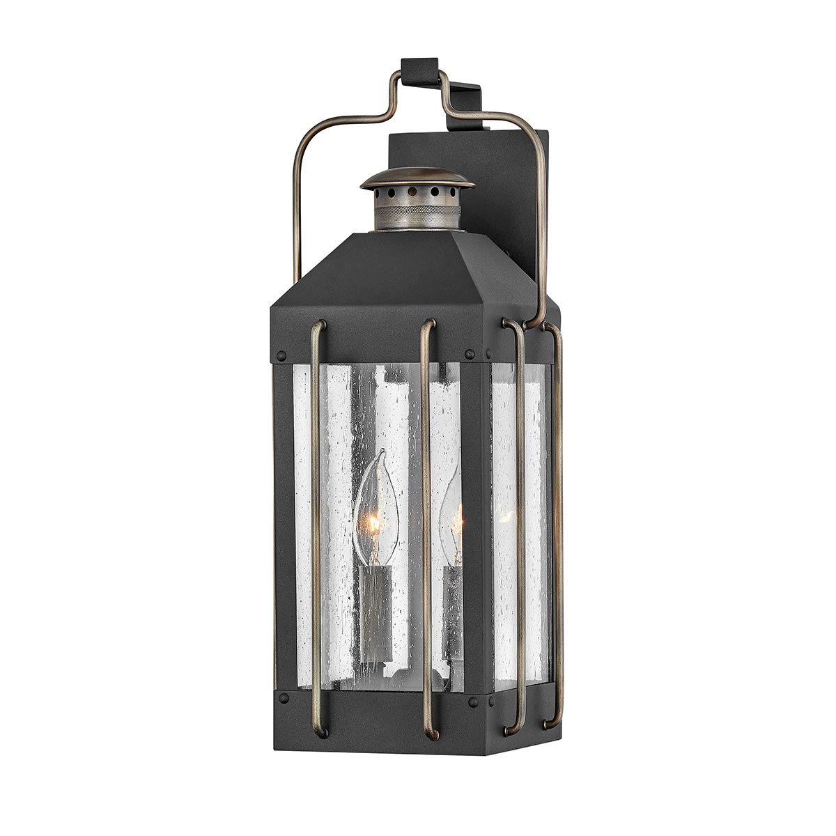 Außen-Wandleuchte Fitzgerald (schwarz) 2x - Elstead Lighting