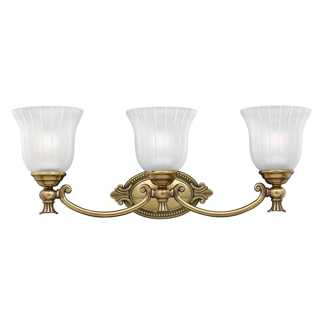 Bad-Wandleuchte Francoise (messingfarben) 3x - Elstead Lighting
