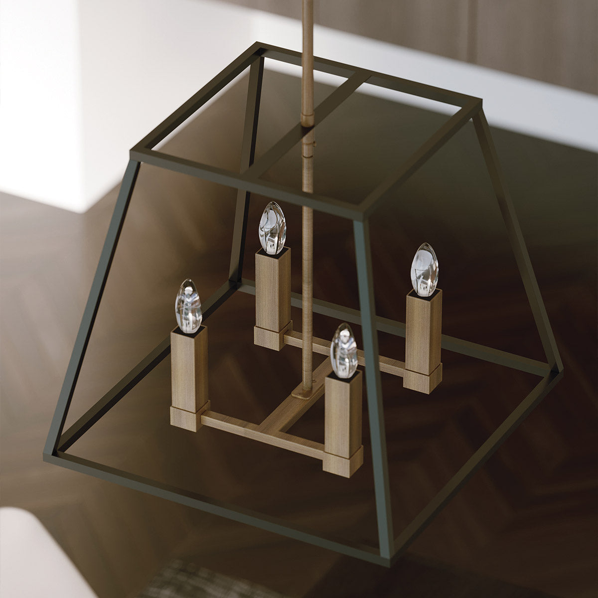 Pendelleuchte Fulton (bronzefarben) 4x - Elstead Lighting
