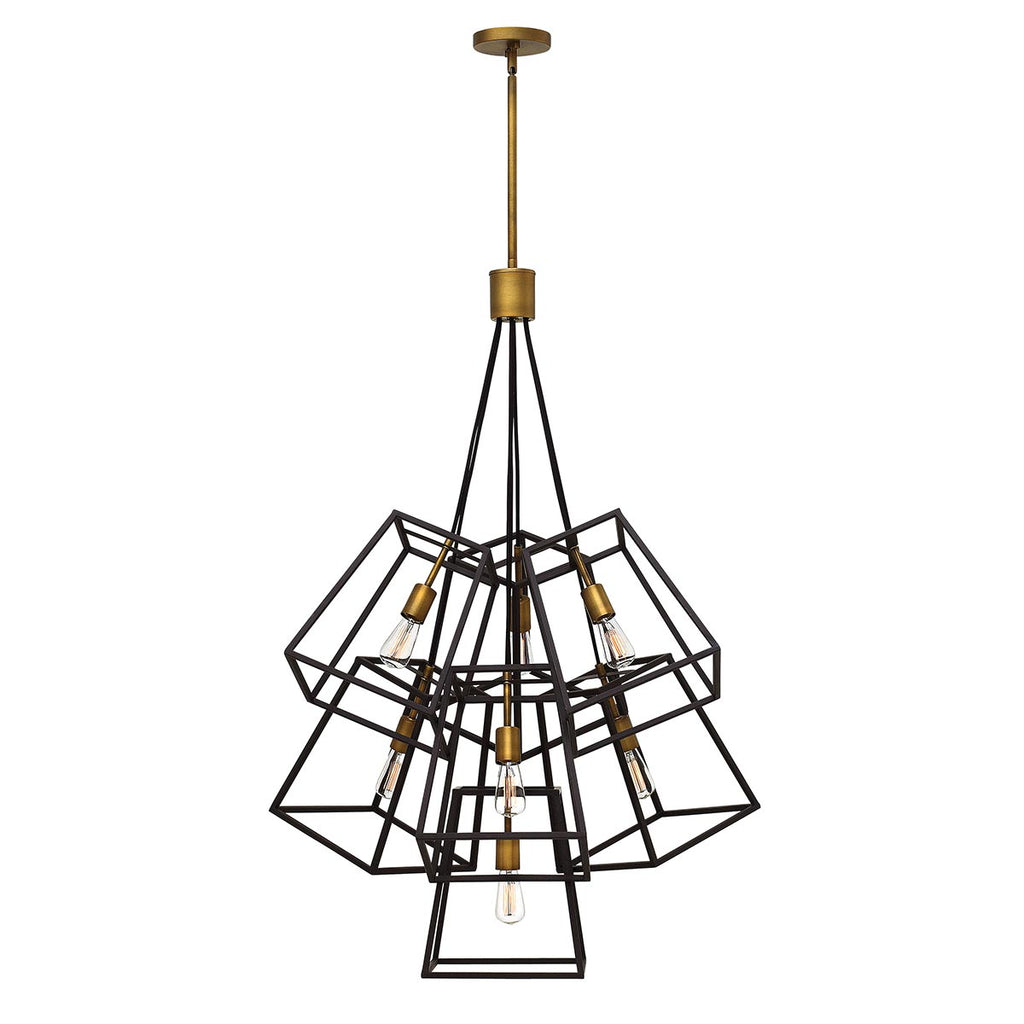 Pendelleuchte Fulton (bronzefarben) 7x - Elstead Lighting