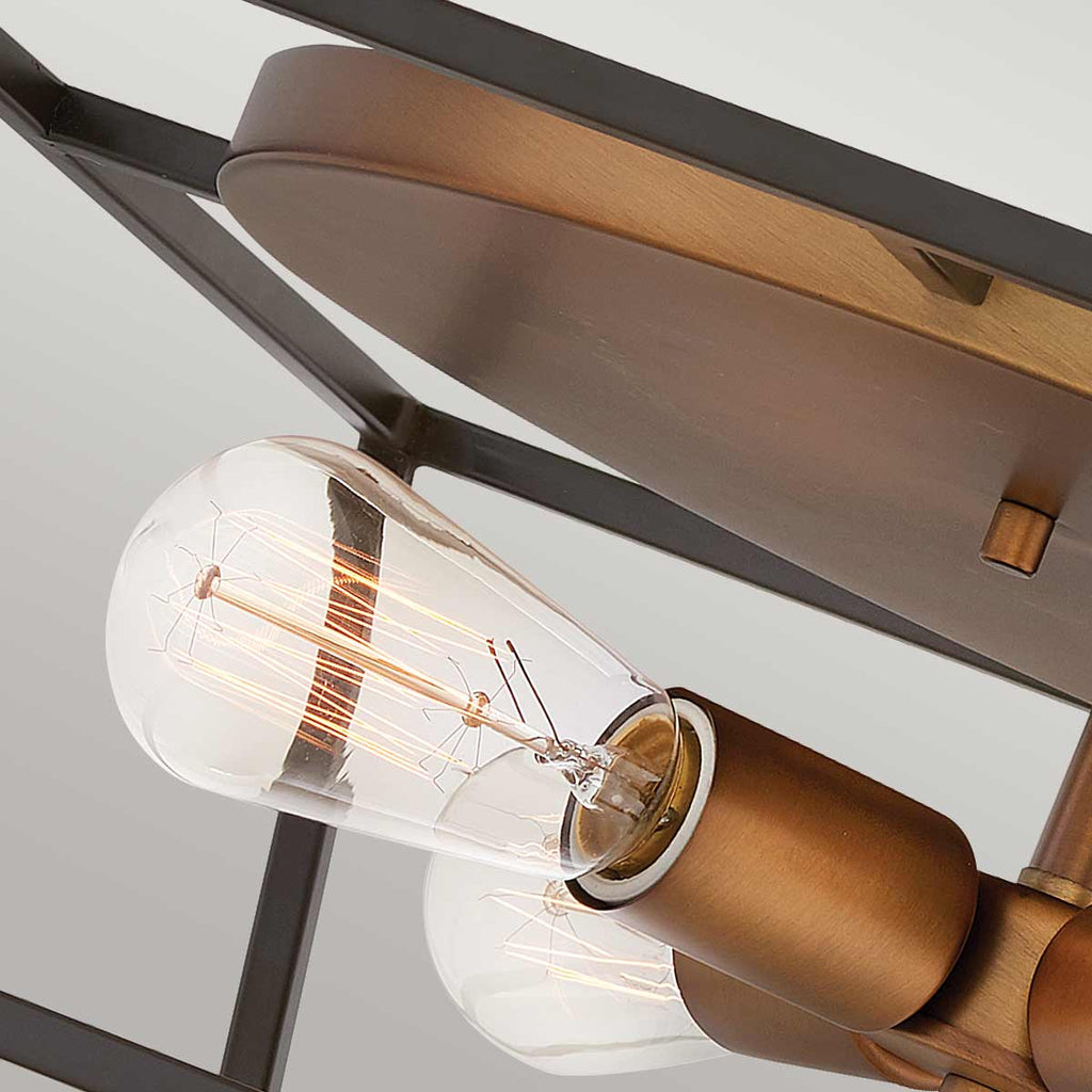 Deckenleuchte Fulton (bronzefarben) 4x - Elstead Lighting