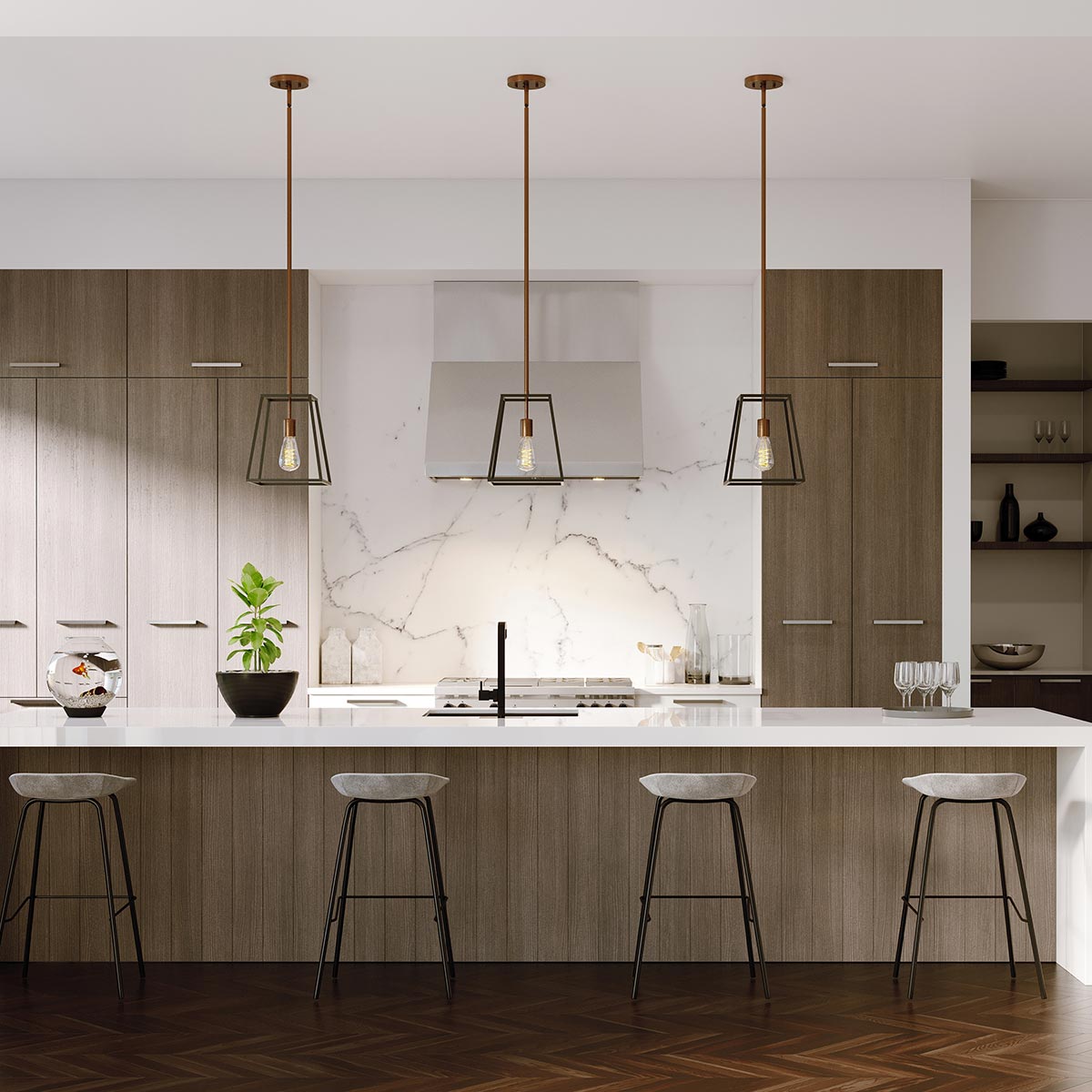 Pendelleuchte Fulton (bronzefarben) 1x - Elstead Lighting