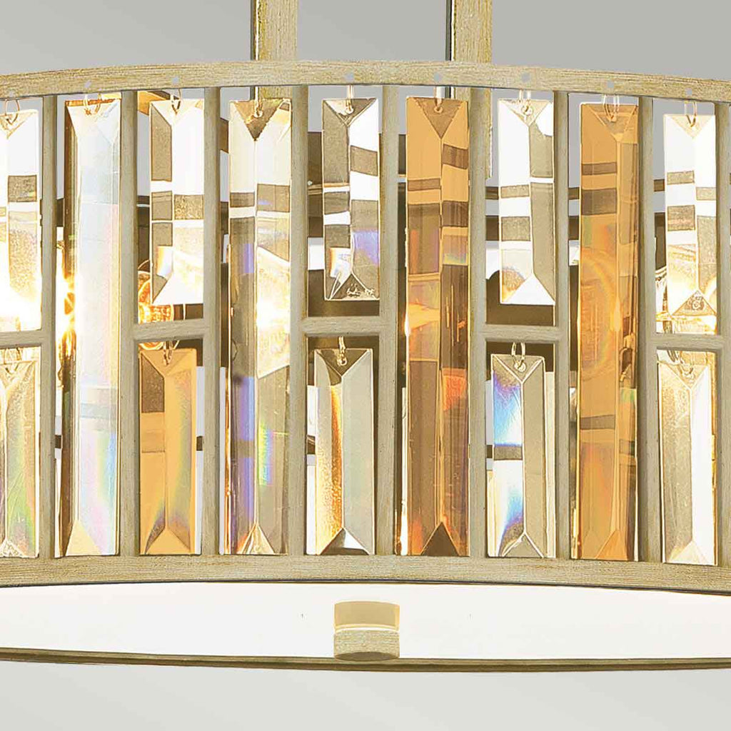 Pendelleuchte Gemma (silberfarben) 3x - Elstead Lighting