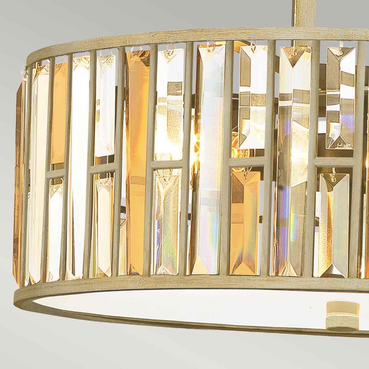 Pendelleuchte Gemma (silberfarben) 3x - Elstead Lighting