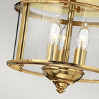 Deckenleuchte Gentry (messingfarben) 3x - Elstead Lighting