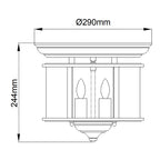 Deckenleuchte Gentry (Nickel) 3x - Elstead Lighting