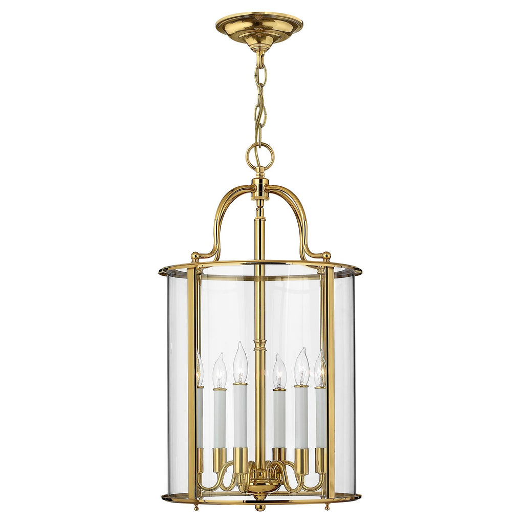 Pendelleuchte Gentry (messingfarben) 6x - Elstead Lighting