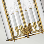Pendelleuchte Gentry (messingfarben) 6x - Elstead Lighting